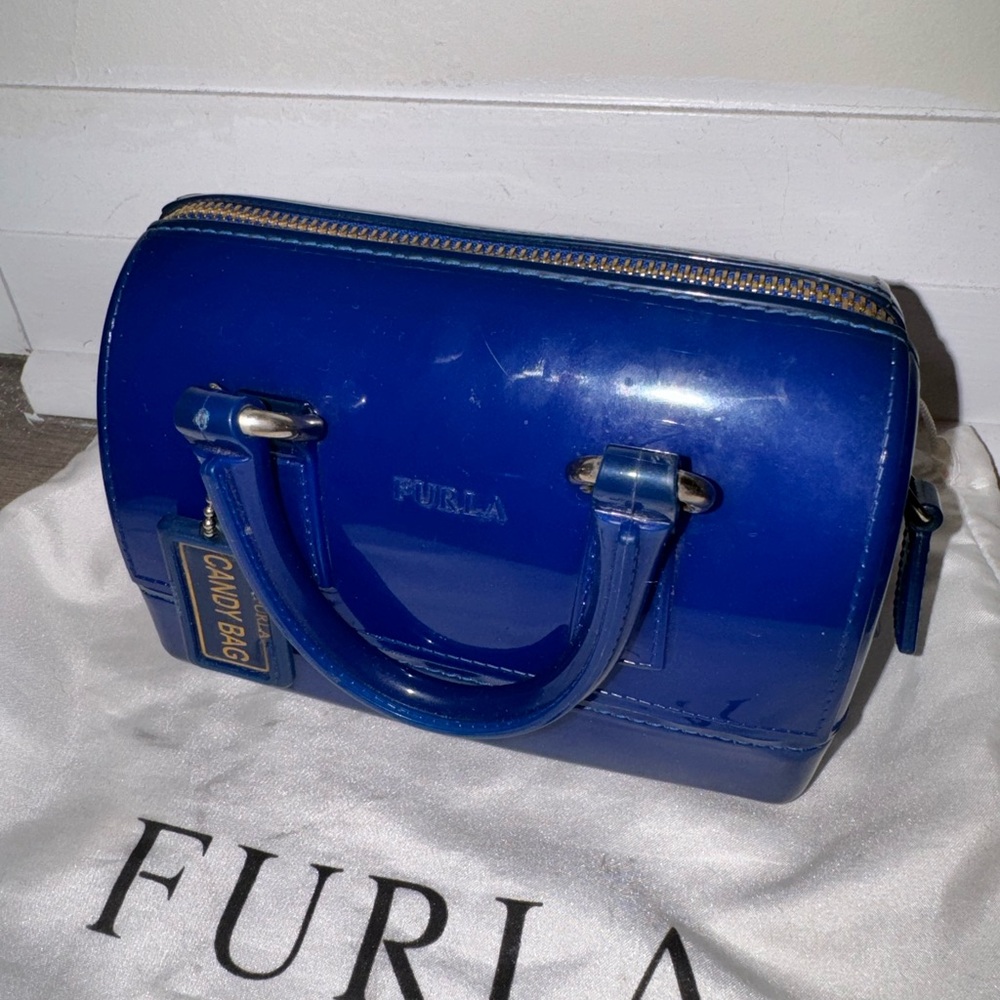 Furla Candy Bag with top handles #Blue